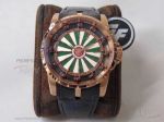 ZF Copy Roger Dubuis Excalibur Round Table Limited Edition White And Green 45 MM Automatic Watch